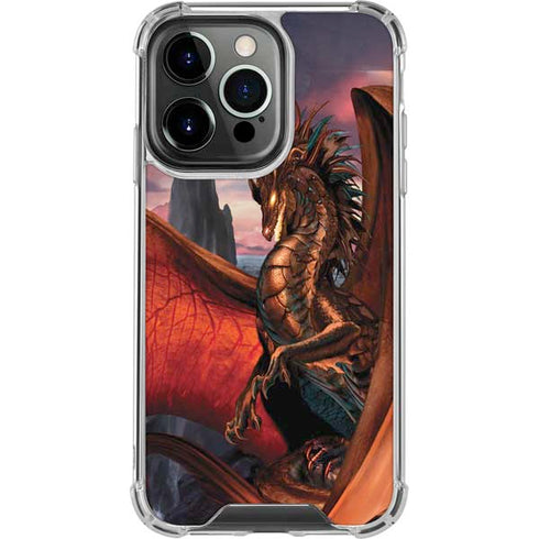 Coppervein Dragon by Ruth Thompson iPhone 16 Pro Clear Case